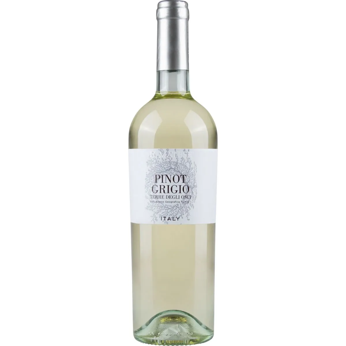 Product shot of Il Matese Pinot Grigio Terre degli Osci IGT u2013 Crisp Italian White Wine (75cl) bottle shot u2013 Italian white wine u2013 shop Il Matese Pinot Gu2026