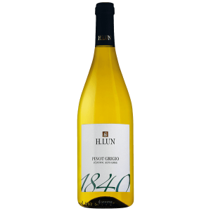 Studio image of 1840 Pinot Grigio DOC 2021 u2013 H. Lun Alto Adige u2013 Premium Italian White Wine (75cl) bottle shot u2013 Italian white wine u2013 buy 1840 Pinot u2026