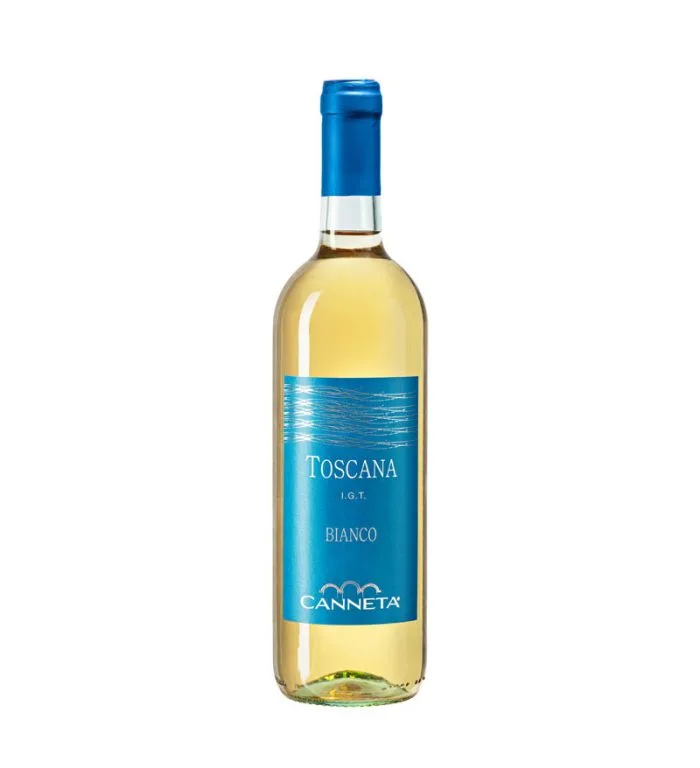 Product shot of Canneta Toscana Bianco IGT u2013 Elegant Tuscan White Wine (75cl) bottle shot u2013 Italian white wine u2013 shop Canneta Toscana Bianco IGT u2013 Elu2026
