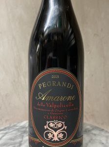 Studio image of Amarone Pegrandi Classico DOCG 2016 u2013 Rich and Elegant Valpolicella Red Wine (75cl) bottle shot u2013 Italian red wine u2013 buy Amarone Pegranu2026