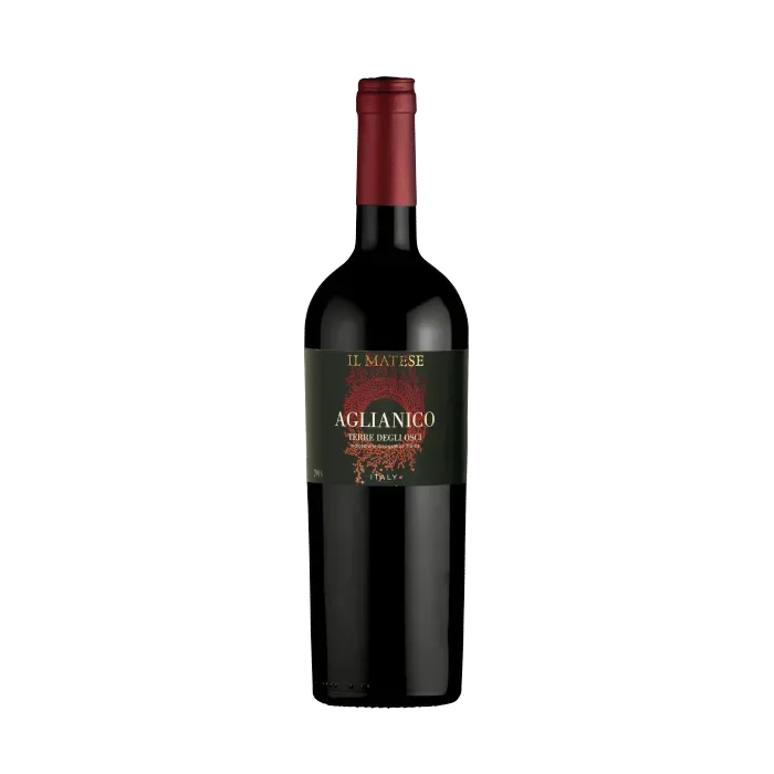 Product shot of Aglianico Terre degli Osci IGT u2013 Bold Southern Italian Red Wine (75cl) bottle shot u2013 Italian red wine u2013 shop Aglianico Terre degli Osciu2026