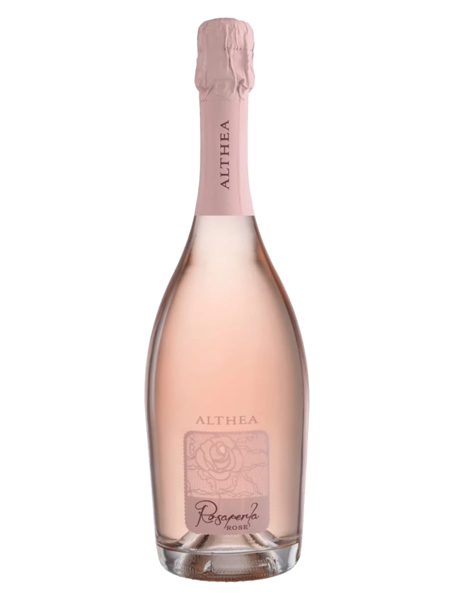 Product shot of Rosaperla Spumante V.S. Extra dry Althea wine bottle shot u2013 Italian wine u2013 shop Rosaperla Spumante V.S. Extra dry Althea wine with fast Uu2026