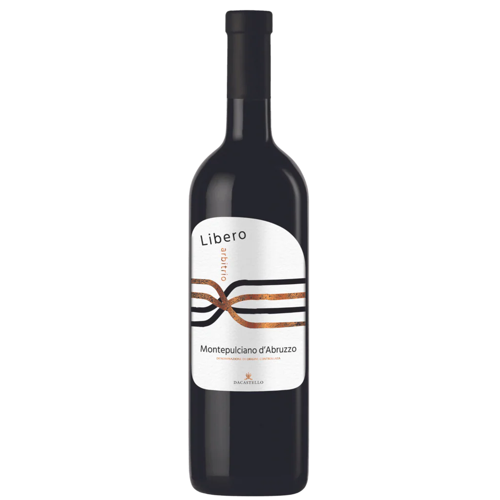 Product shot of Libero Arbitrio Montepulciano d’Abruzzo wine bottle shot u2013 Italian wine u2013 shop Libero Arbitrio Montepulciano d’Abruzzo wine wu2026