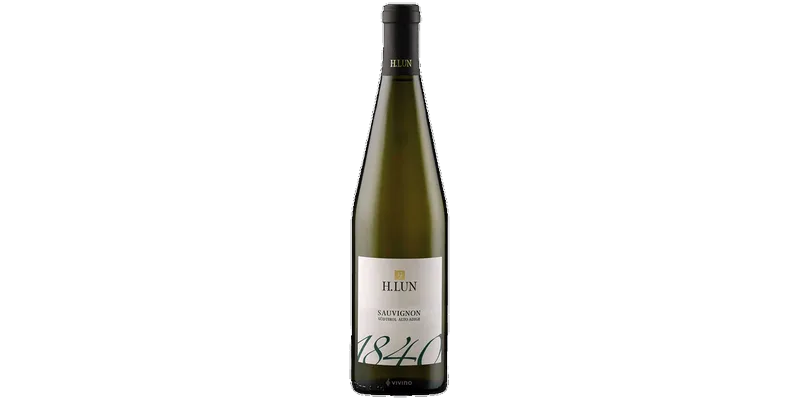 Studio image of 1840 Sauvignon DOC u2013 H. Lun Sudtirol Alto Adige u2013 Premium Italian White Wine (75cl) bottle shot u2013 Italian white wine u2013 buy 1840 Sauviu2026