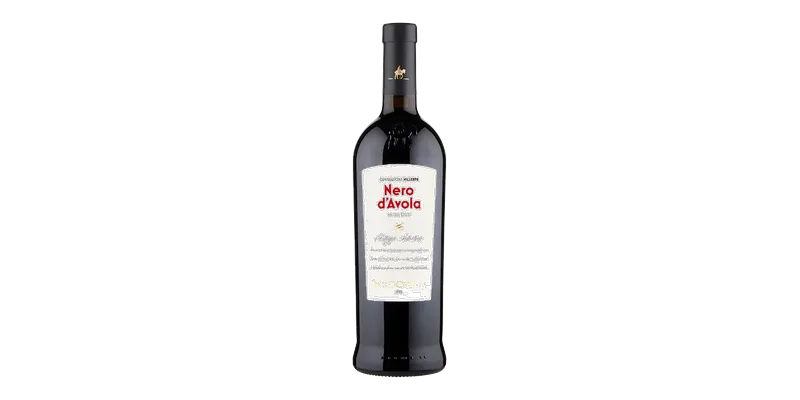Studio image of Nero d'Avola Sicilia wine bottle shot u2013 Italian red wine u2013 buy Nero d'Avola Sicilia wine online in the UK u2013 order Italian wine with UK u2026