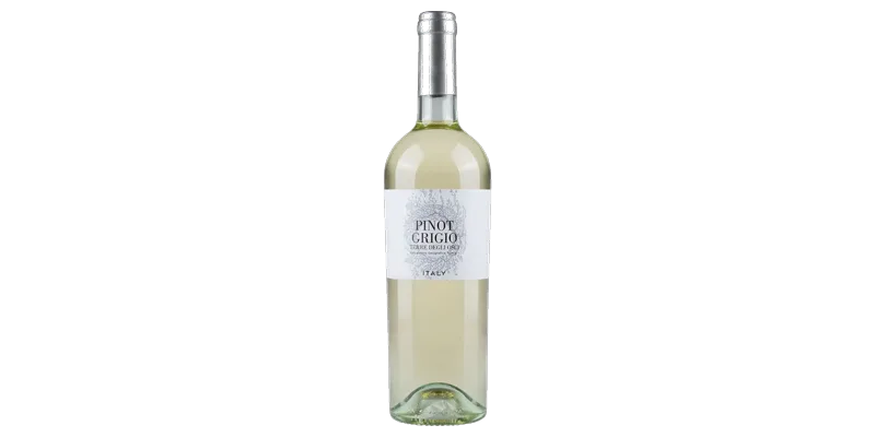Studio image of Pinot Grigio wine bottle shot u2013 Italian white wine u2013 buy Pinot Grigio wine online in the UK