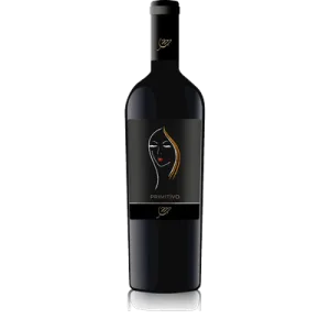 Studio image of Primitivo Puglia wine bottle shot u2013 Italian red wine u2013 buy Primitivo Puglia wine online in the UK u2013 order Italian wine with UK delivery