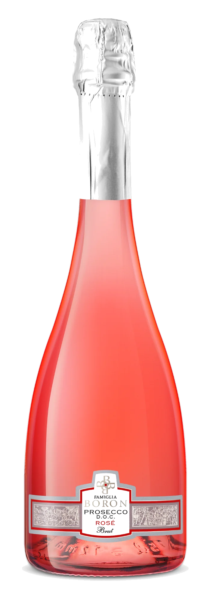 Product shot of Prosecco Rosu00e9 Spumante Brut Millesimato u2013 Elegant Italian Sparkling Wine bottle shot u2013 Italian sparkling wine u2013 shop Prosecco Rosu00e9 Spu2026