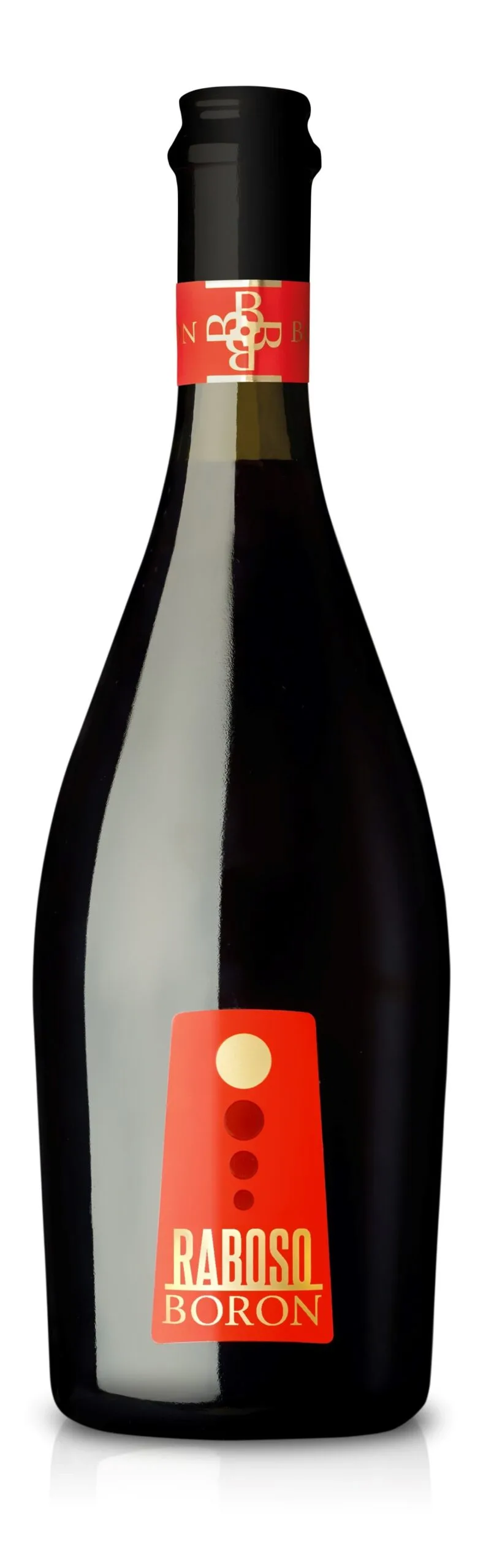 Product shot of Raboso Veneto IGP Frizzante Famigia Boron wine bottle shot u2013 Italian sparkling wine u2013 shop Raboso Veneto IGP Frizzante Famigia Boron wineu2026