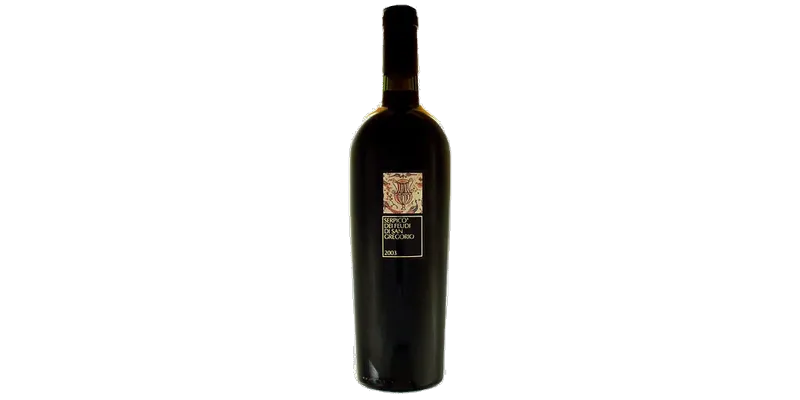 Studio image of Campania wine bottle shot u2013 Italian red wine u2013 buy Campania wine online in the UK