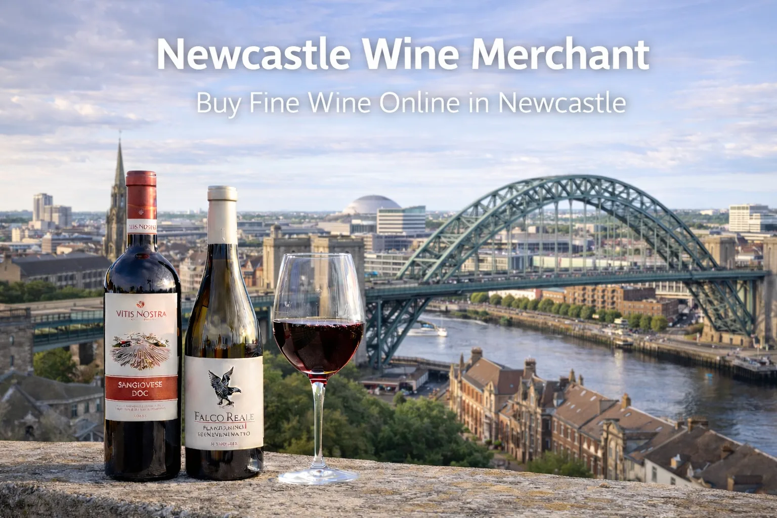 Newcastle wine merchant offering fine wine with online delivery across Newcastle upon Tyne