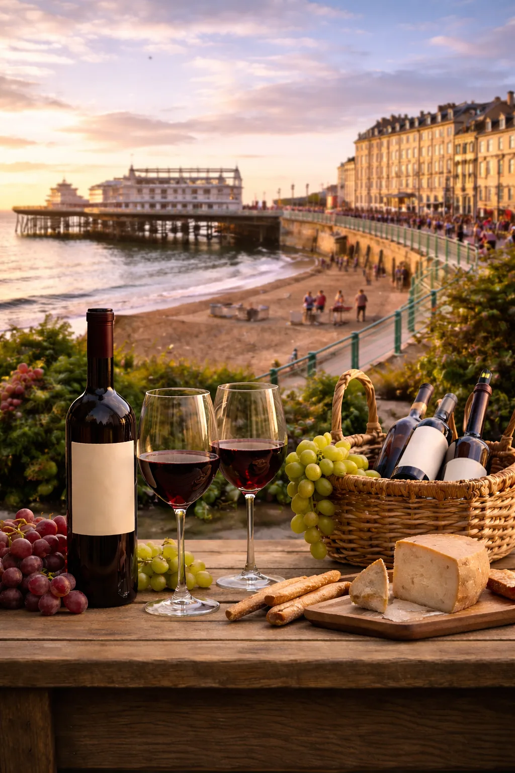 Brighton wine delivery – fine Italian wines by the seafront Fine Italian wine delivered in Brighton, with views of the seafront and Brighton Pier