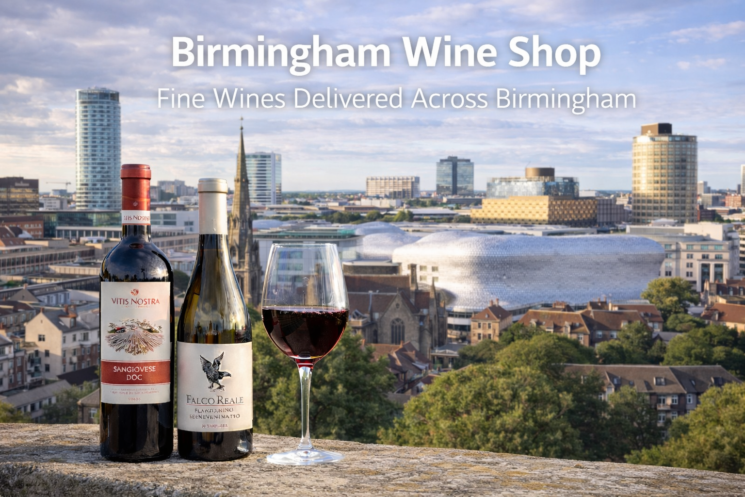 Birmingham wine shop offering fine wines with delivery across the city