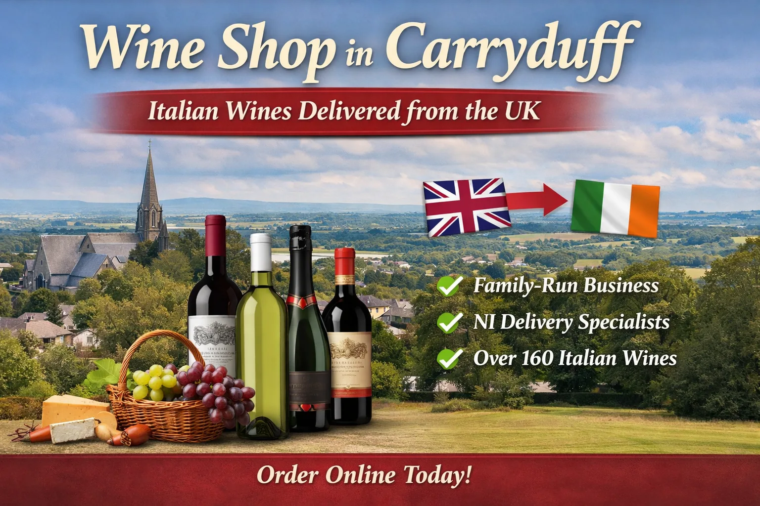 Italian wine delivery to Carryduff from Donzella Wines Wine shop in Carryduff delivering Italian wines from the UK warehouse
