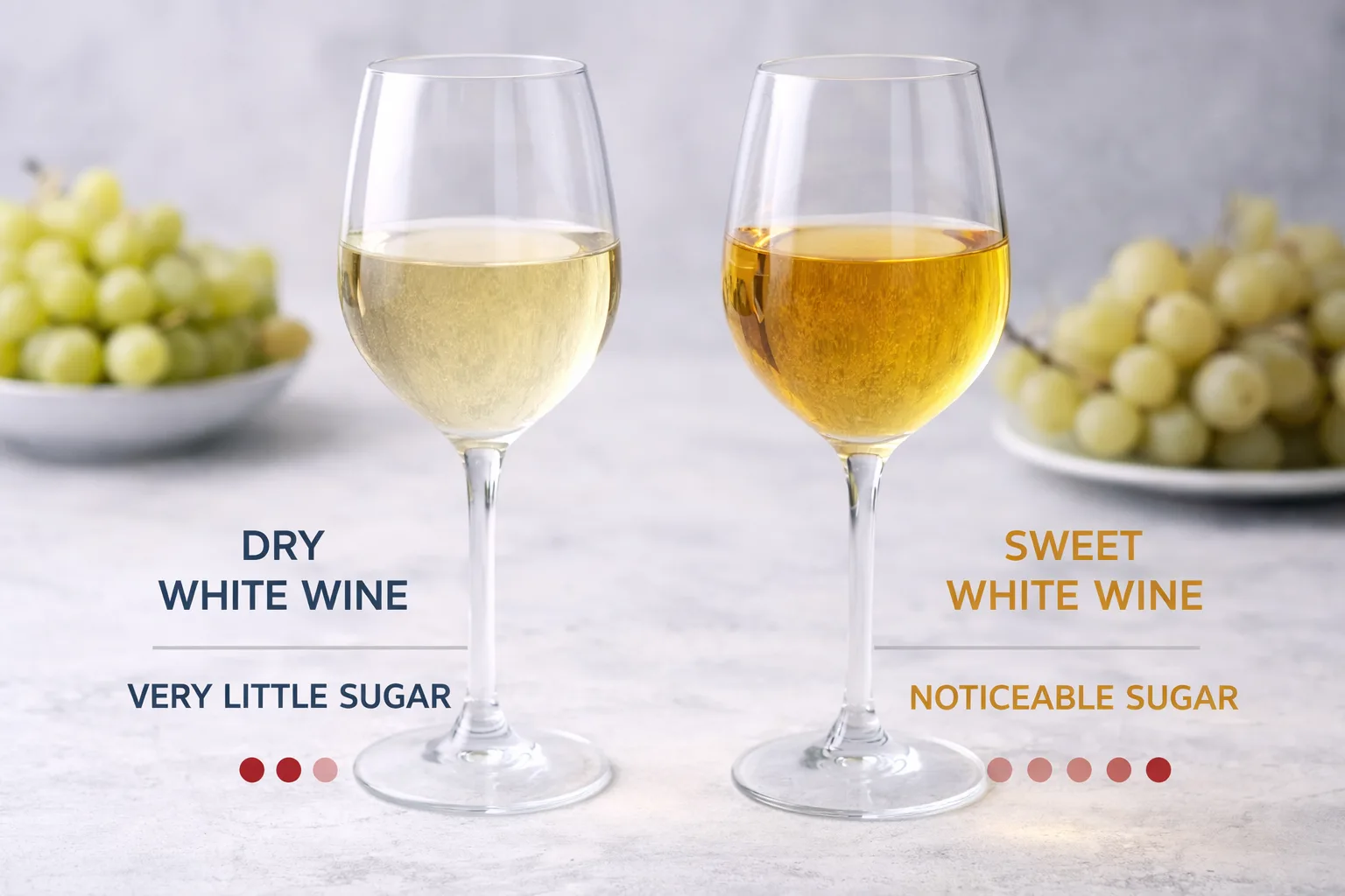 What Is Dry White Wine? Glass of dry white wine showing a clear, crisp style with no sweetness