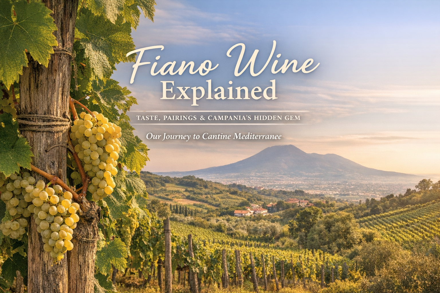 Fiano vineyard in Campania Italy near Naples