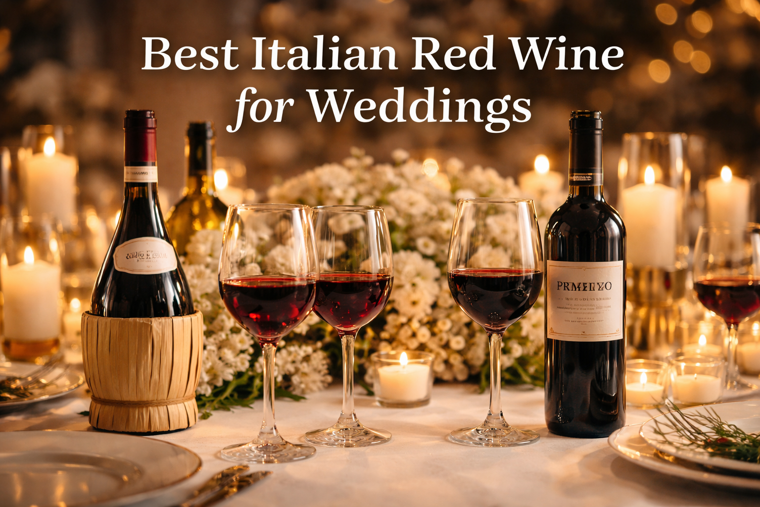 Best Italian red wine for weddings UK