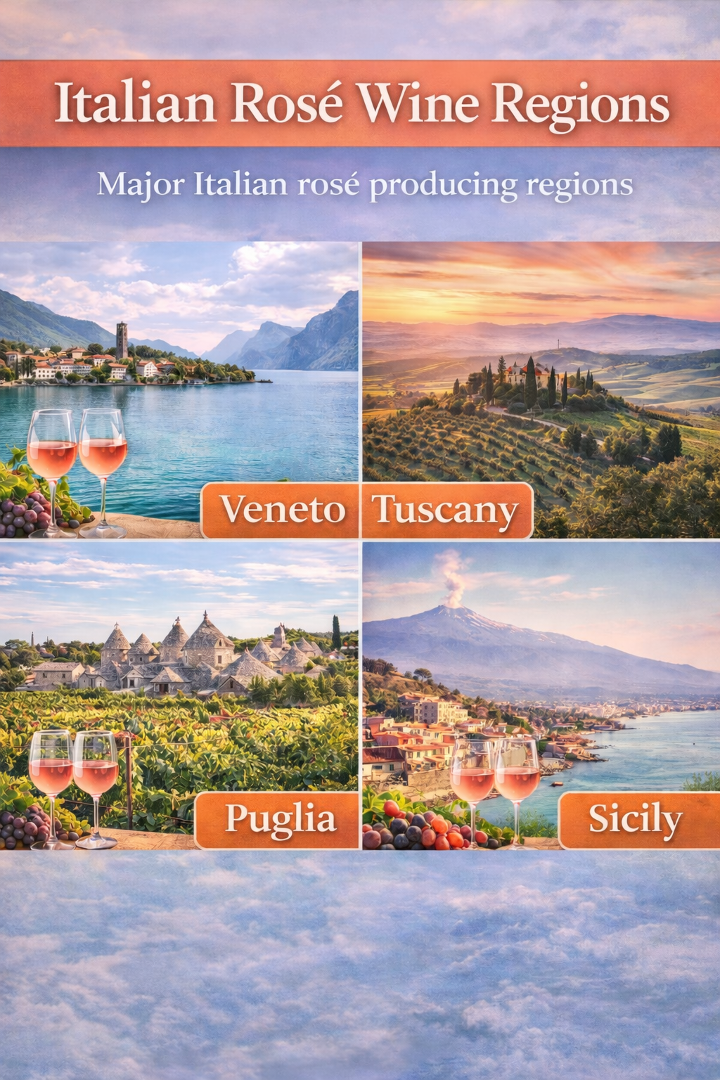 Explore Italian rosé wine regions from Veneto to Sicily. Learn how climate and grapes shape rosato styles across Italy.