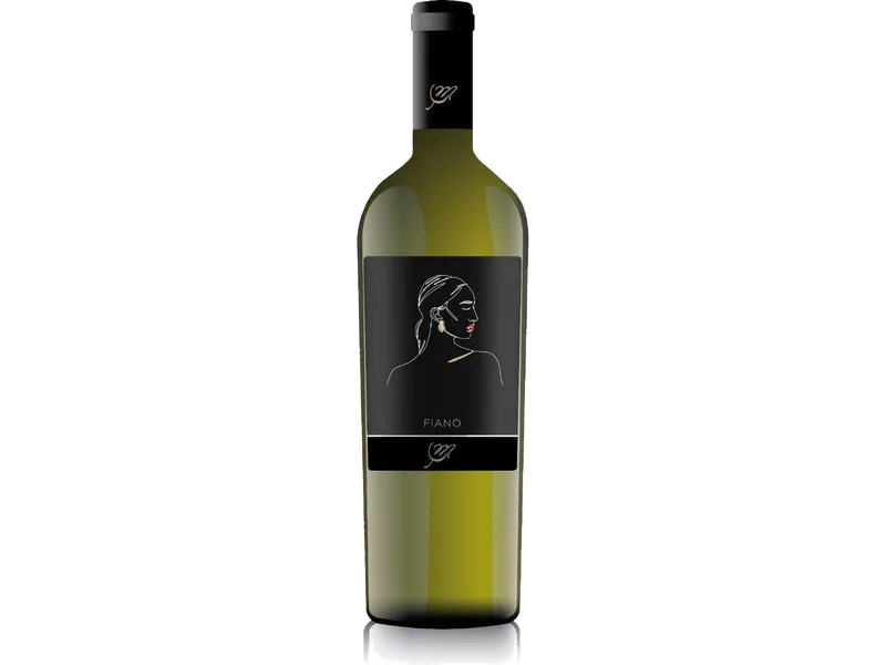 Fiano white wine from Campania Italian white wine bottle