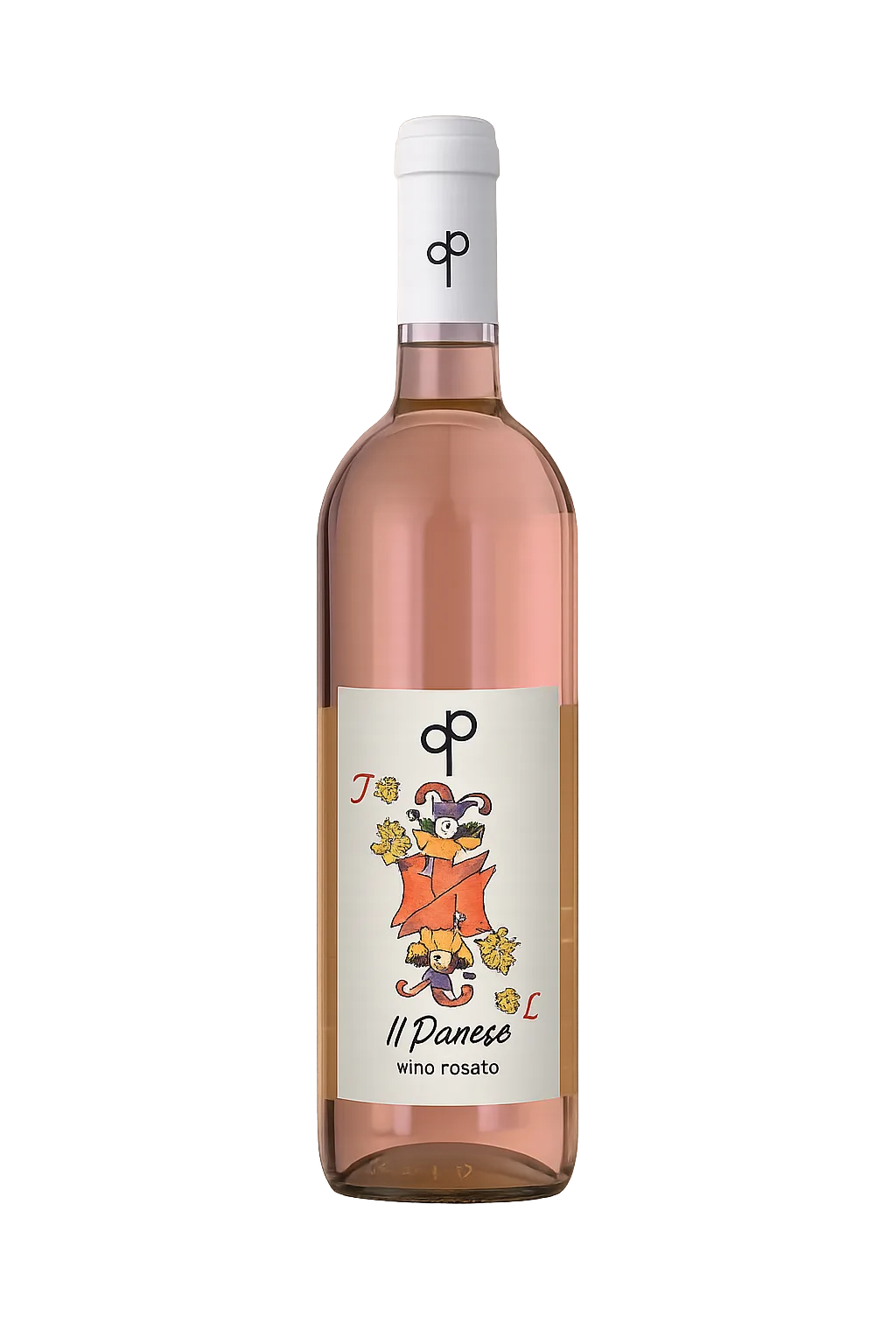 Il Danese Albarossa rosé wine bottle from Piedmont Italy