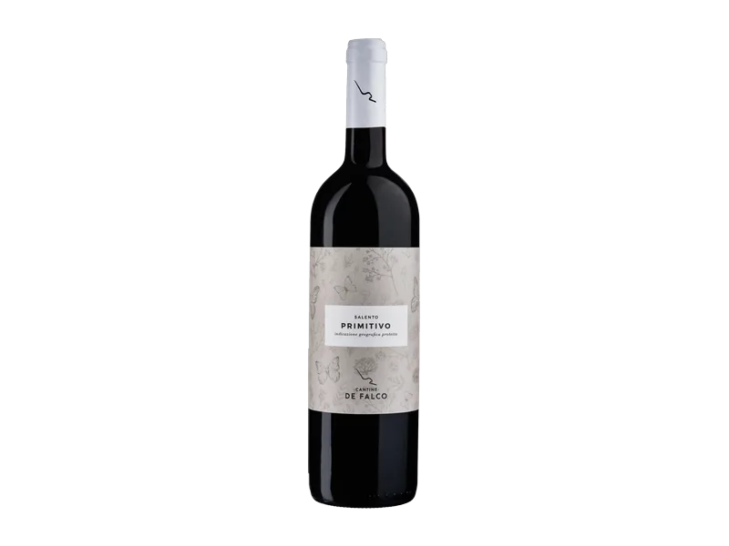 Primitivo red wine from Puglia by Cantine De Falco bottle