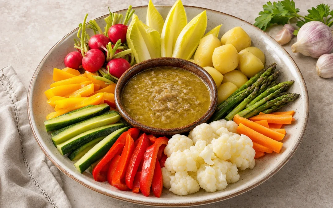 Bagna Cauda served for a UK Italian wine pairing guide