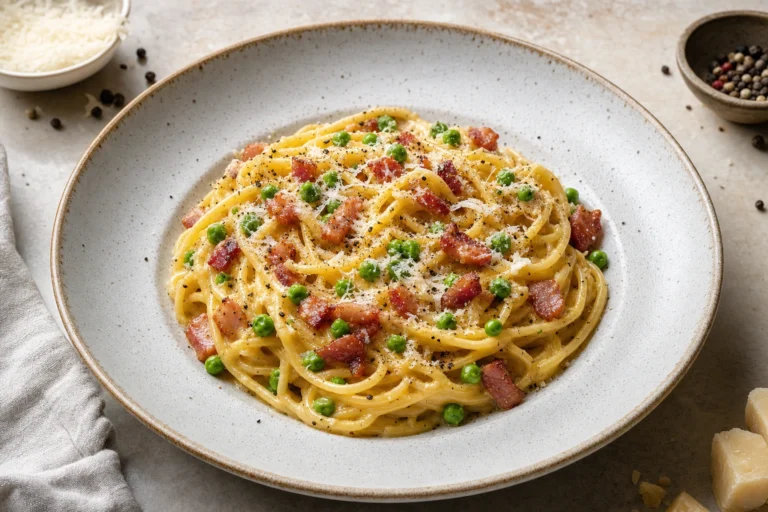 Best wine with Carbonara with Peas