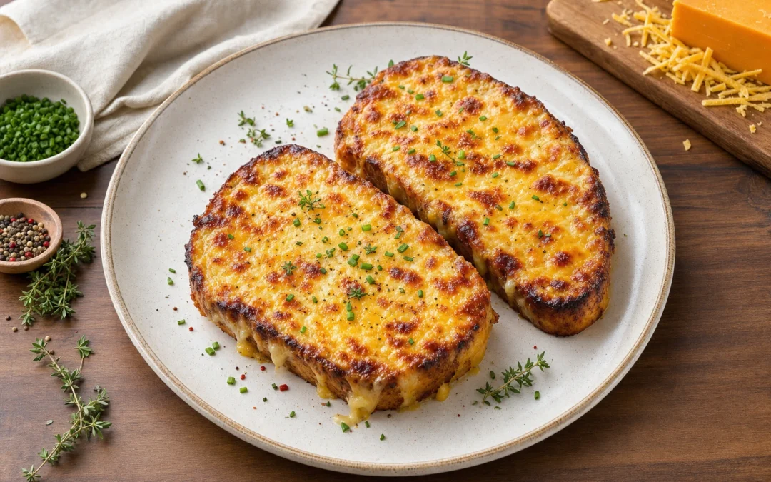 Cheese on Toast served for a UK Italian wine pairing guide