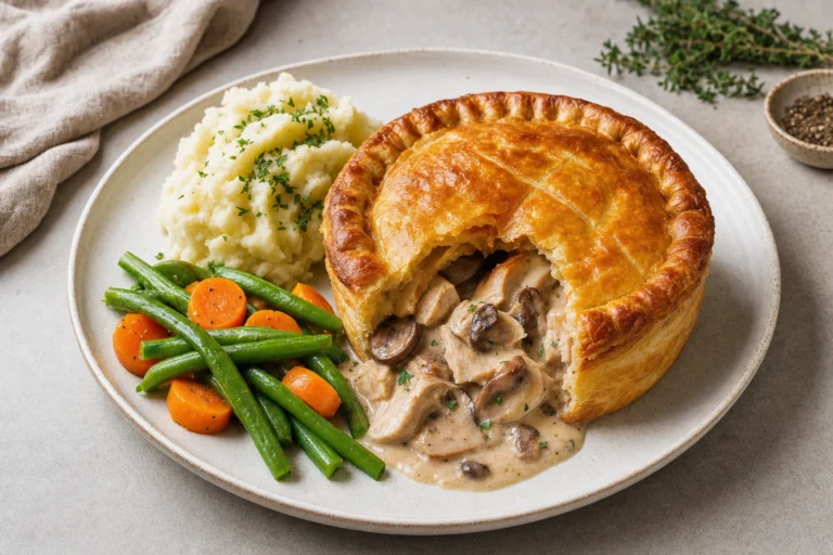 Best wine with Chicken and Mushroom Pie