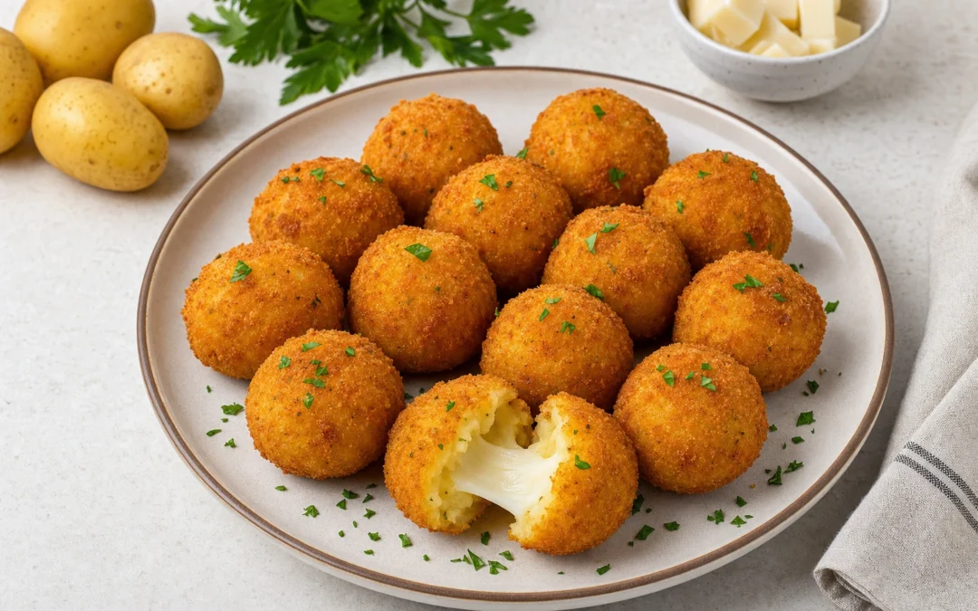 Crocchette di Patate served for a UK Italian wine pairing guide