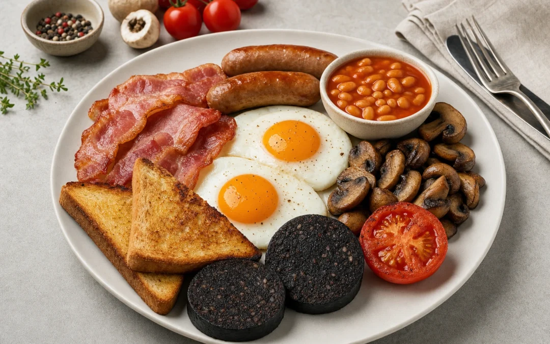 Full English Breakfast food pairing image for Italian wine recommendations