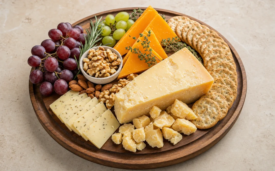 Hard Cheese served for a UK Italian wine pairing guide