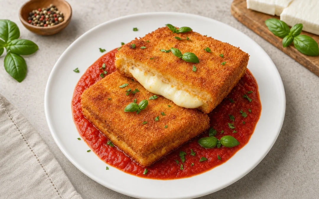 Mozzarella in Carrozza served for a UK Italian wine pairing guide