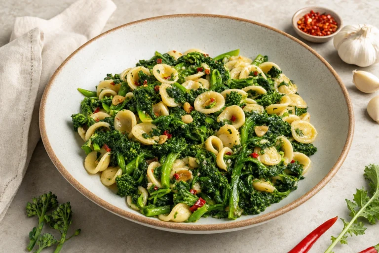 Best wine with Orecchiette con Cime di Rapa