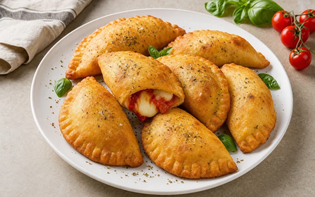 Panzerotti served for a UK Italian wine pairing guide