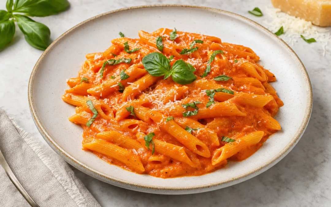 Penne alla Vodka food pairing image for Italian wine recommendations