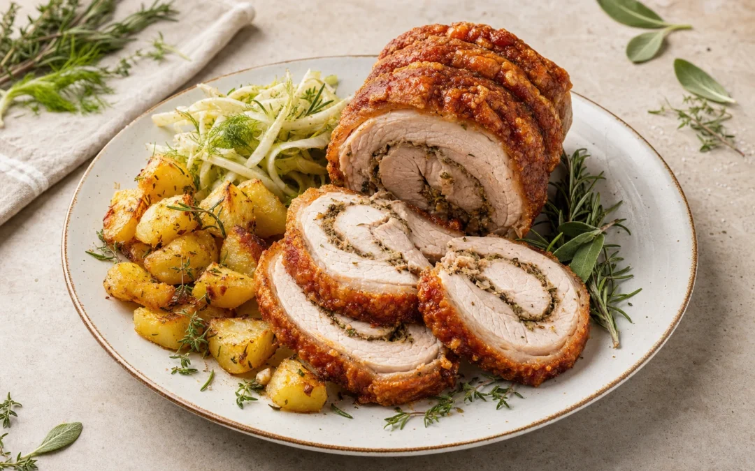 Porchetta food pairing image for Italian wine recommendations