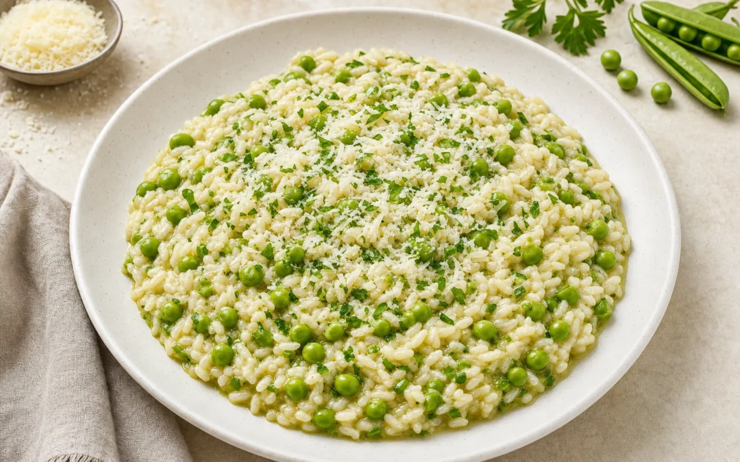 Risi e Bisi served for a UK Italian wine pairing guide
