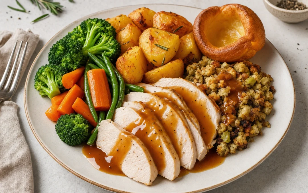 Restaurant-style roast turkey for a UK wine pairing article