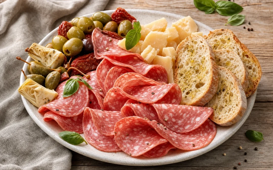 Studio-style salami for best wine pairing ideas in the UK