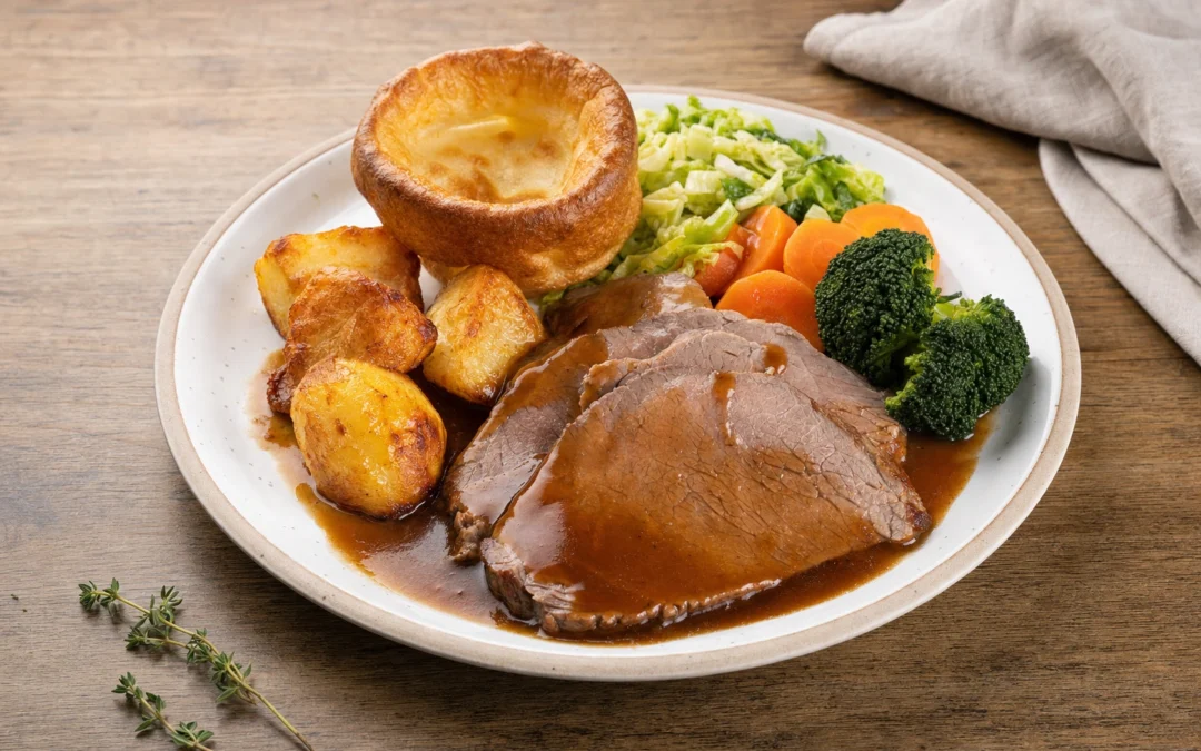 Sunday Lunch served for a UK Italian wine pairing guide