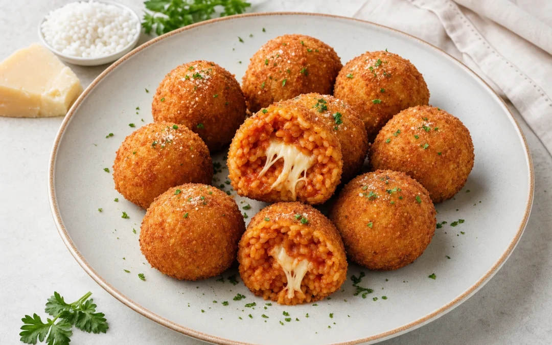 Suppli served for a UK Italian wine pairing guide