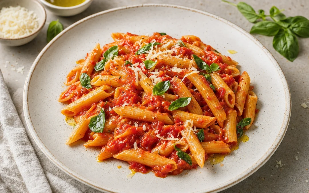 Tomato Pasta food pairing image for Italian wine recommendations