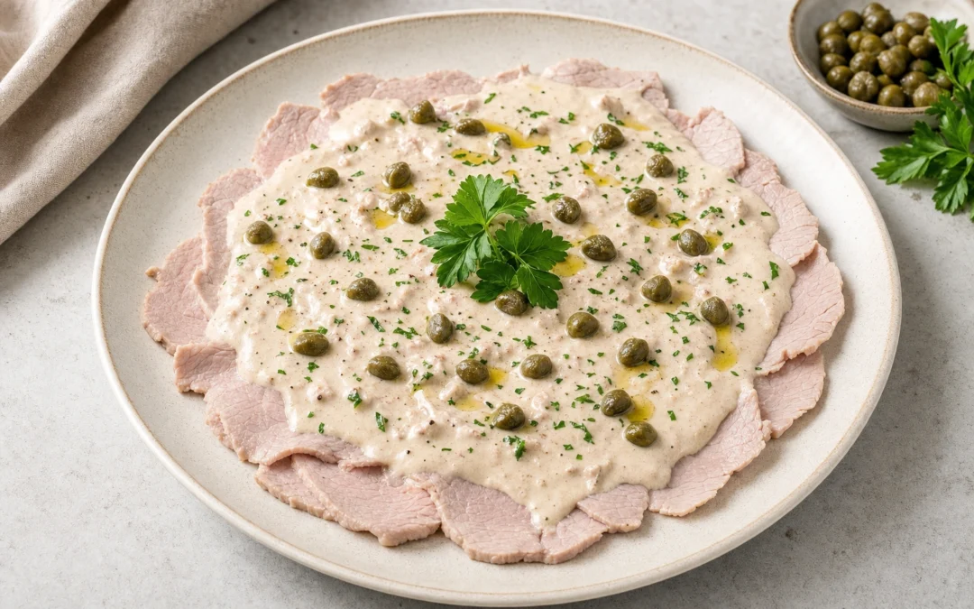 Vitello Tonnato served for a UK Italian wine pairing guide