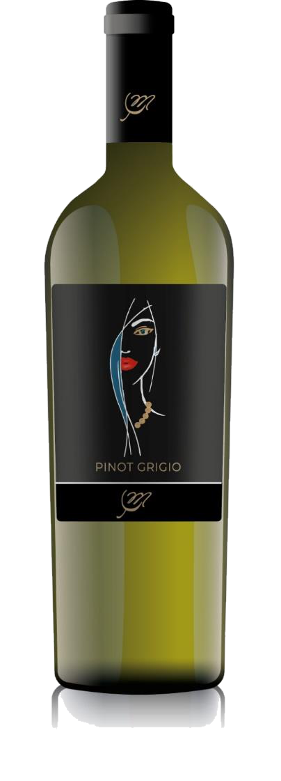 Full-size Pinot Grigio Puglia IGP white wine bottle
