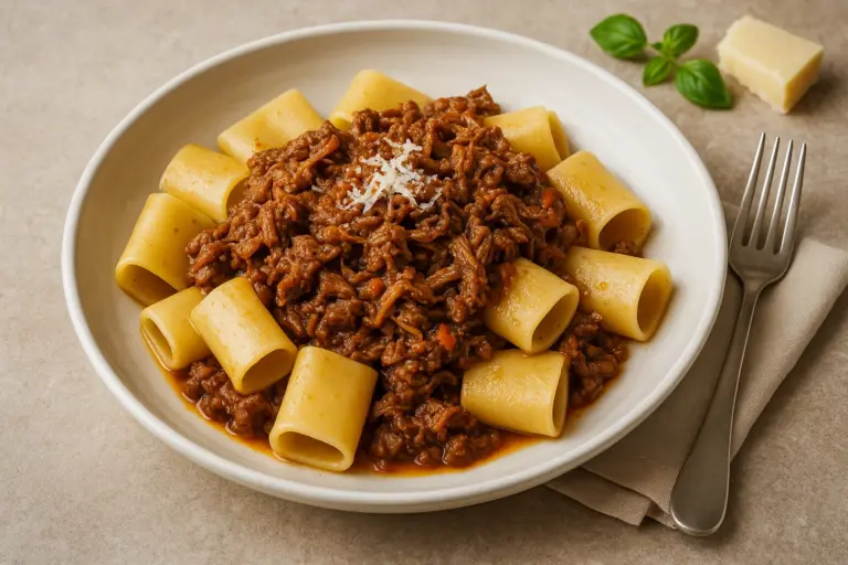 Best wine with Paccheri al Ragu