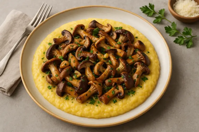 Best wine with Polenta with Mushrooms