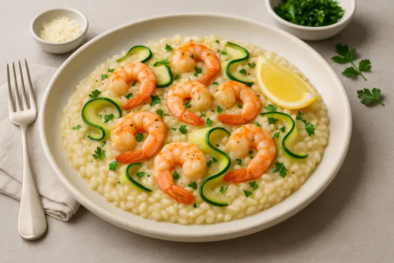 Best wine with Prawn and Courgette Risotto