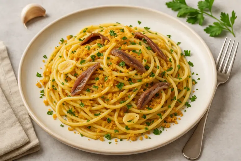 Best wine with Spaghetti with Anchovies