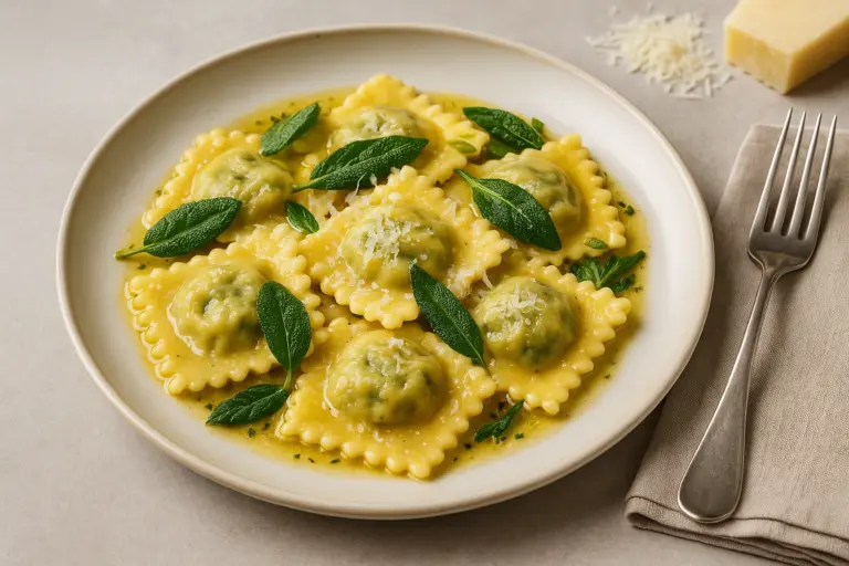 Best wine with Spinach and Ricotta Ravioli
